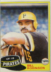 1981 Topps Baseball Cards      051      Bill Robinson